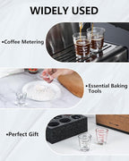 Shot Glasses Measuring Cup Set 4PACK Espresso Shot Glasses Liquid Heavy Glass 26-Incremental Measurement 1 OZ, 2 TBS, 6 TSP, 30 ML Kitchen Tools (Red)
