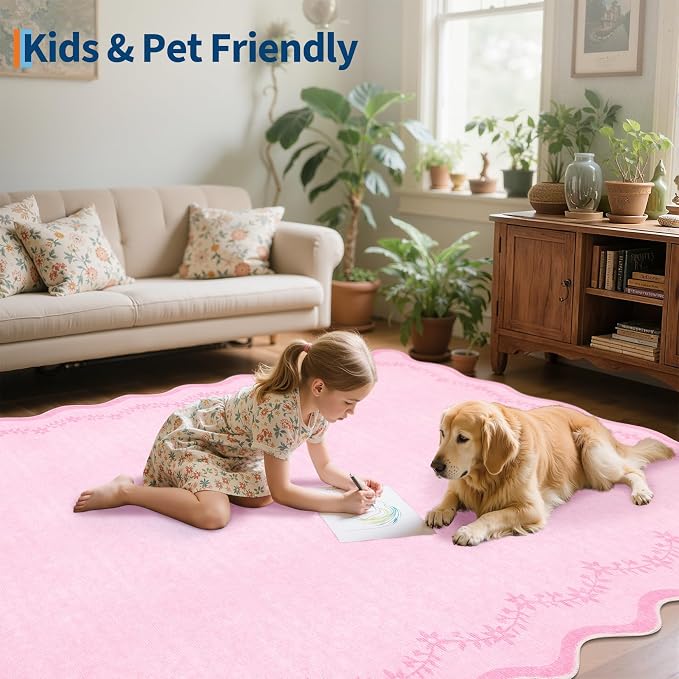 GarveeHome 2.5x10 Scalloped Washable Runner Rug Long Hallway Kitchen Rug | Soft - Image 7