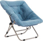 Tiita Comfy Saucer Chair, Soft Faux Fur Oversized Folding Accent Chair by TiitaHome