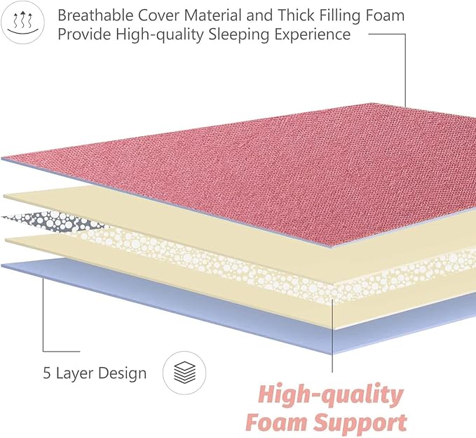 MAXYOYO Japanese Floor Mattress Futon Mattress, Thicken Sleeping Pad Foldable - Image 5