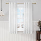White Farmhouse Decor Curtains 63 Inch Length by Nanspring
