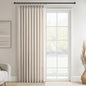 Topfinel 105 Inch Curtains 1 Panels Set, One Packs Pinch Pleat Back Tab Linen by Topfinel