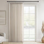 Topfinel Oatmeal Pinch Pleated Linen Curtains 84 Inch Length 1 Panels by Topfinel