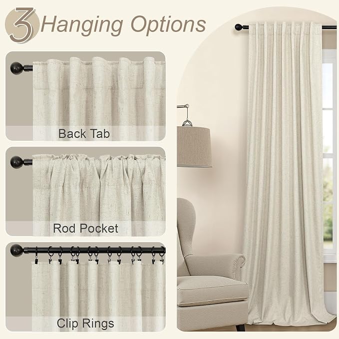 Pitalk 132 Inch Extra Long Living Room Curtains - Image 6