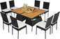 Tangkula 10 Piece Wicker Patio Dining Set, Outdoor Rattan Table & Chairs Set by TANGKULA