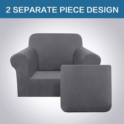 H.VERSAILTEX 2 Piece Chair Cover Stretch Furniture Cover/Armchair Protector - Image 3