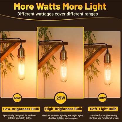 T10 Tubular Light Bulbs 25 Watt Incandescent Light Bulb, T10 Bulb, 120V 25W - Image 5