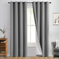 Yakamok Dove Grey 100% Blackout Curtains 84 Inches Long 50" Wide 2 Panel | by Yakamok