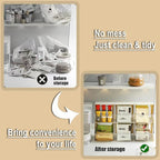 Acrylic Tea Bag Organizer Storage Box with 2 Transparent Drawers, Multi-Functional Coffee Pod K Cup Holder Container for Kitchen Home Office Organizer - White