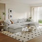 6 Seat U Shape Modular Sectional Couch Sofa by Gtilzria