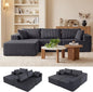 DUMOS 108" Boneless Couch, Cloud Sectional Couch by DumosLifestyle
