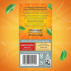 Twinings Prince of Wales Black Tea Individually Wrapped Bags, 20 Count (Pack of 6), Velvety Smooth & Mild, Caffeinated, Enjoy Hot or Iced, 120 Teabags