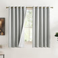 NICETOWN Grey Full Shade Curtain Panels, 62 x 63 inch, Pair of Energy Smart & by NICETOWN