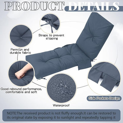 Outdoor Chaise Lounge Cushions - Image 4