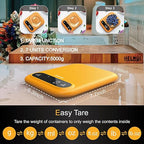 Digital Food Scale 11lb/0.01oz, Kitchen Scales Digital Weight Grams and Oz for Weight Loss, Baking and Cooking,LED Display