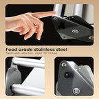 Compact Dough Sheeter (12") with 2 Sheeter Board. Manual Dough Sheeter Machine with Adjustable Thickness Settings for Making Fudge Crust, Pizza Dough, Puff Pastry Dough