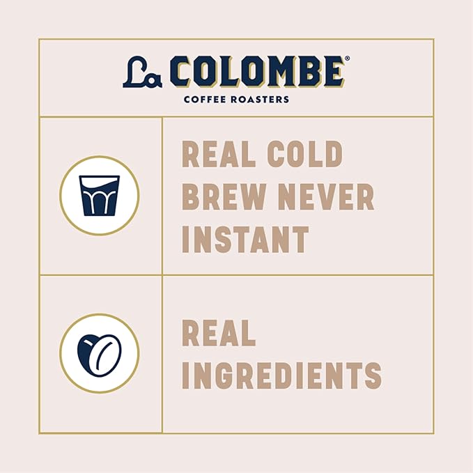 La Colombe Coffee, Vanilla Draft Latte, 11 fl oz Cans (Pack of 12), Coffeehouse Quality Cold Brew, Specialty Grade Coffee Beans, Ready-to-Drink On-the-Go