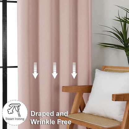 Simplebrand Ava Blush Blackout Curtains - Image 7