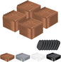 shouwuhho Furniture Risers, 4 Pack Bed Risers by EnjoyLifeEnjoyHappiness