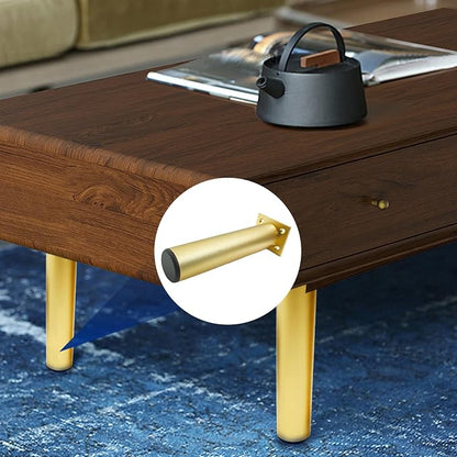 Set of 4 Aluminum Alloy Furniture Legs 12 Inch Height, 1.5 Inch Diameter - Image 5