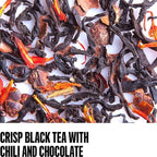 August Uncommon Painted Desert Black Tea – Spicy Blend w/Notes of Mexican Chili, Cinnamon, and Dark Cocoa – Loose Leaf Tea Caffeinated for Daily Enjoyment in a 3.5oz Tea Bag Tin Packaging (28-56 Cups)