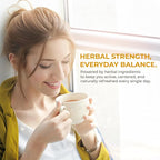 FreshDrinkUS, Premium 30 Tea Bags Immune Support Herbal Tea, Ginger, Cinnamon, Chamomile, Licorice Root, Black Pepper and Orange Peel – 100% Natural, Caffeine-Free, Vegan