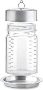 Teabloom Elegant Borosilicate Glass Loose Tea Infuser – Perfect for Whole-Leaf White, Green, Oolong, Black & Herbal Teas – Lead-Free – Small or Large Size