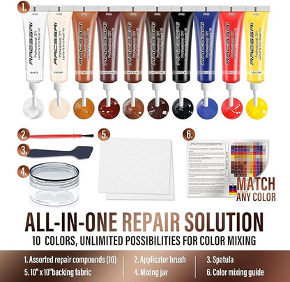 Leather Repair Kit for Furniture, Car Seats and Purse. Vinyl Repair Kit. Super - Image 5