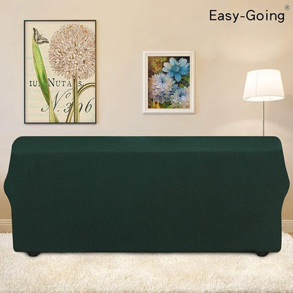Easy-Going Stretch 4 Seater Oversized Sofa Couch Cover Dark Green | 1-Piece - Image 3