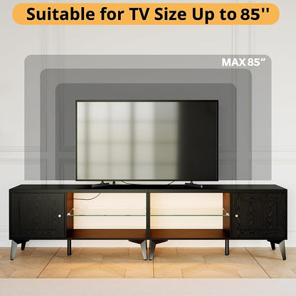 LIKIMIO 2-in-1 TV Stand for 85 Inch TV, Entertainment Center - Image 6