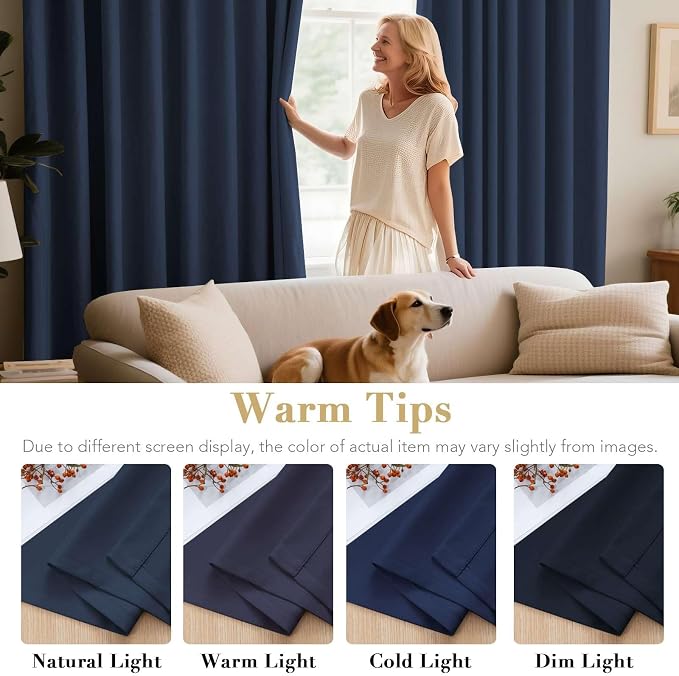 H.VERSAILTEX Premium Blackout Thermal Insulated Room Darkening Curtains - Image 6