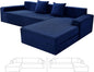 ZNSAYOTX Sectional Couch Covers, Stretch Jacquard Slipcovers by ZNSAYOTX