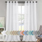 H.VERSAILTEX Linen Curtains Flax Linen Blended Curtain Panels by HVERSAILTEX