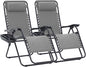 JEAREY Zero Gravity Lounge Chairs Set of 2, Adjustable Steel Mesh Recliners by JEAREYOutdoorsCollection