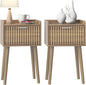 LAATOOREE Small Nightstand Set of 2, Side End Table by LAATOOREE