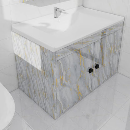 White Gold Marble Contact Paper - Image 8