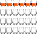 Zopeal 24 Pack Shot Glasses 3.25 oz Tequila Heavy Base Whiskey Tasting Glass Cups Small Liquor and Spirit Bar Shooter for Drinking Tasting Espresso Beer Juice