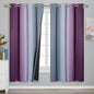 Purple and Grey Ombre Blackout Curtains by ESTELARTEXTILER