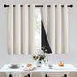 SimpleHome Cream 100% Blackout Curtains Room Darkening Living Room 36 Inch | by SimpleHome