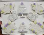 Wedding Ring Cookie cutter and stencil set Baking stencils and cutters bundle DIY bakery decorating kit Cookie cutter with stencils Icing stencil and cookie cutter combo(Wedding Ring)