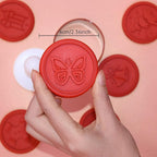Christmas Cookie Stamps Silicone Cookie Stamps Cookie Cutter Biscuit for DIY Christmas and Daily Baking Set of 6