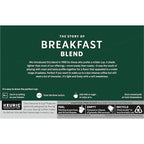 Starbucks K-Cup Coffee Pods, Medium Roast Coffee, Breakfast Blend for Keurig Brewers, 100% Arabica, 6 boxes (60 pods total)