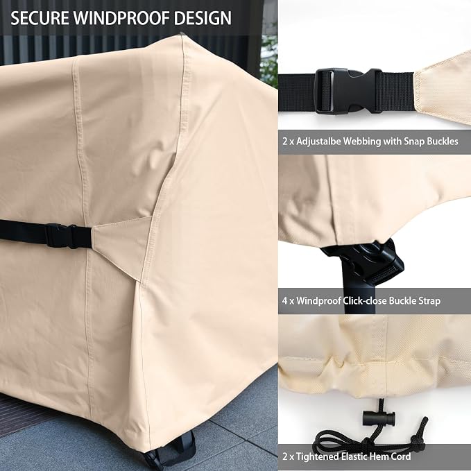 Patio Furniture Set Covers Waterproof Patio Conversation Sets Cover Outdoor - Image 4