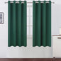 Dark Green Bedroom Blackout Curtains/52 x 63 Inch Long/Set of 2 Curtain by Lemomo