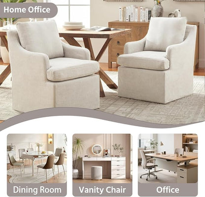 VKNOW Upholstered Dining Chairs, Modern Kitchen Chairs Dinner Chairs - Image 9