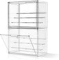Clear Acrylic Figure Display Case by MSHOMELYDIRECT