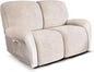 ANARACHON Loveseat Recliner Cover Leather Look Recliner Loveseat Covers by ANARACHON