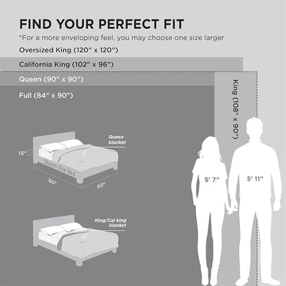 Bedsure Soft Cal Size Blanket for Bed Grey 102"x96" | Birthday Gifts for Women - Image 6