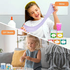 Plastic Jars 6 OZ, 48 Pcs Plastic Jars with Lids Round Wide Mouth Slime Containers with White Lids Empty Small Storage Jar for Travel, Home Kitchen Food, Arts Crafts