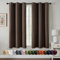MIULEE Blackout Curtains for Bedroom 2 Panels 40"x63" Long Chocolate Brown | by MIULEE